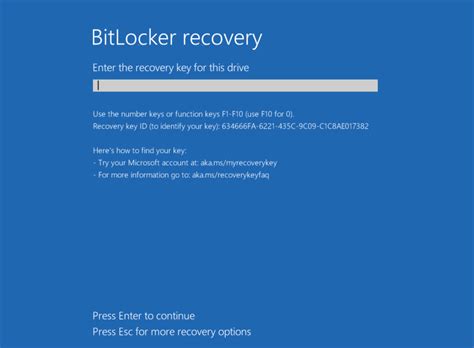 how to use bitlocker recovery